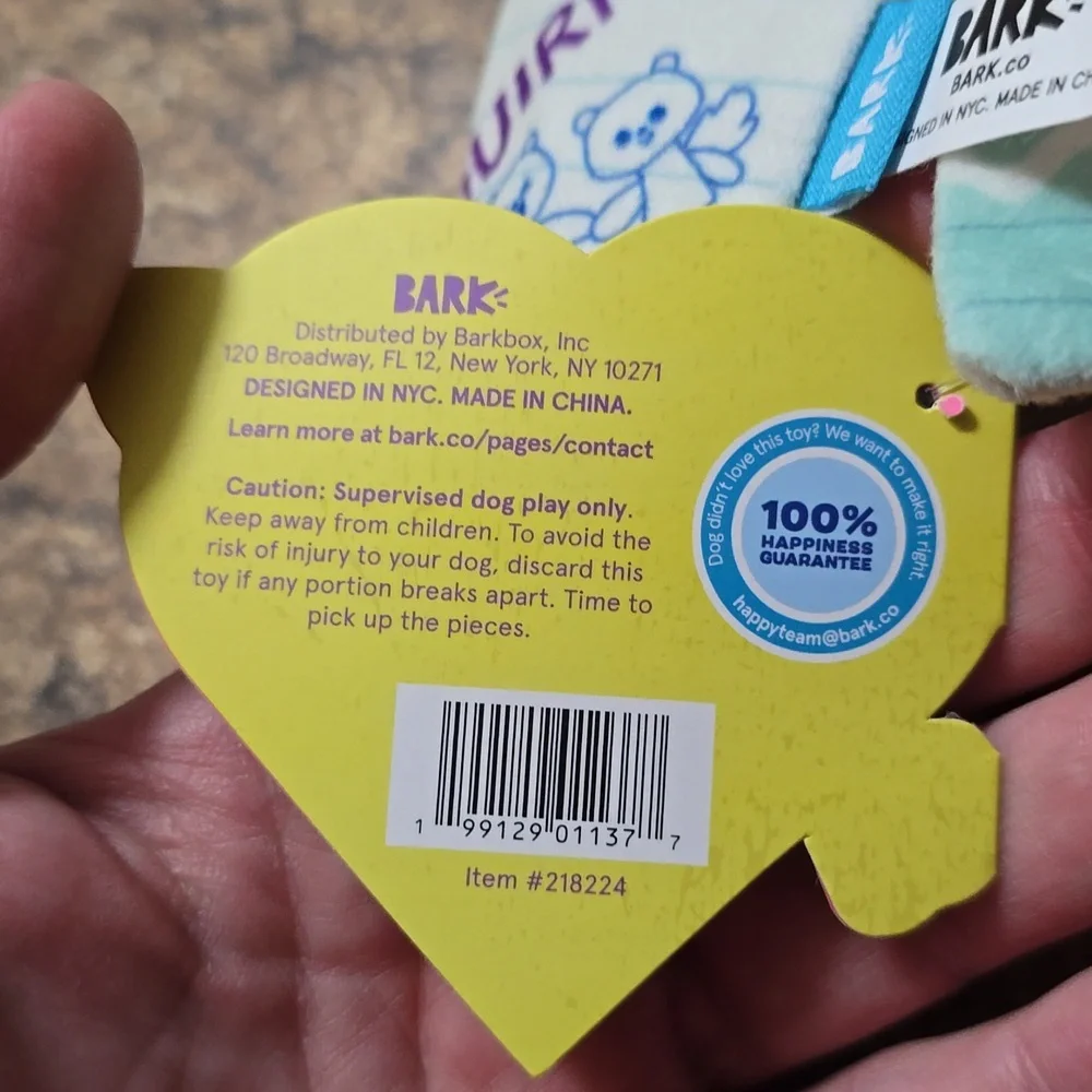 Bark Scootie Catcher Dog Toy - White and Blue NWT Size Small 0-20‎ Pounds